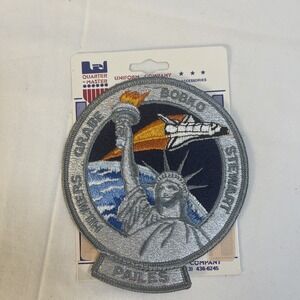NASA Space Shuttle Patch Pailes, Hilmers, Grabe, Bobko, Stewart 4"